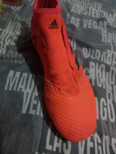 Zapatillas fútbol naranjas adidas - miniatura 2