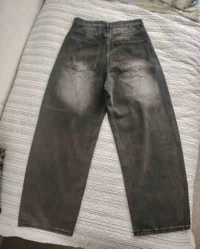 Pantalones cargo denim gris - miniatura 4