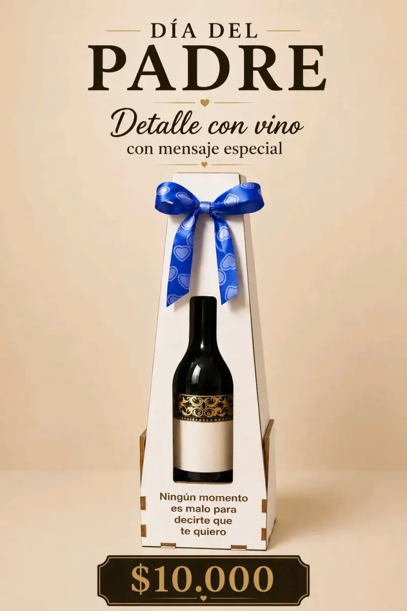 Pack regalo vino con mensaje