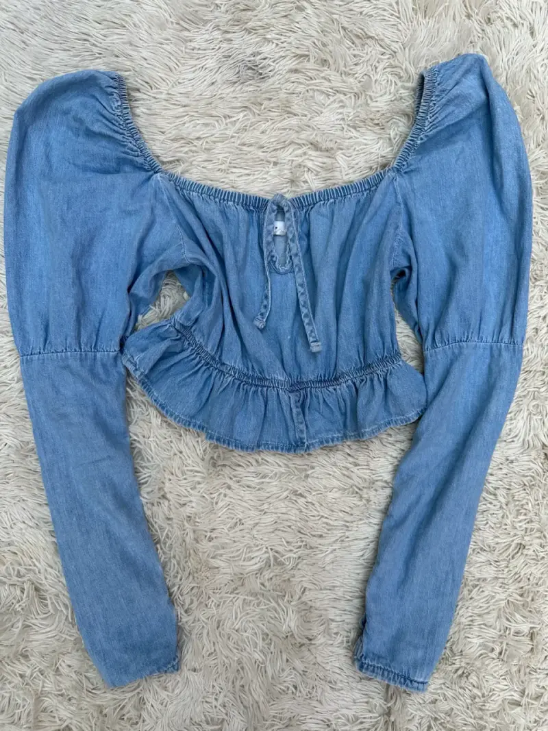 Blusa de mezclilla azul