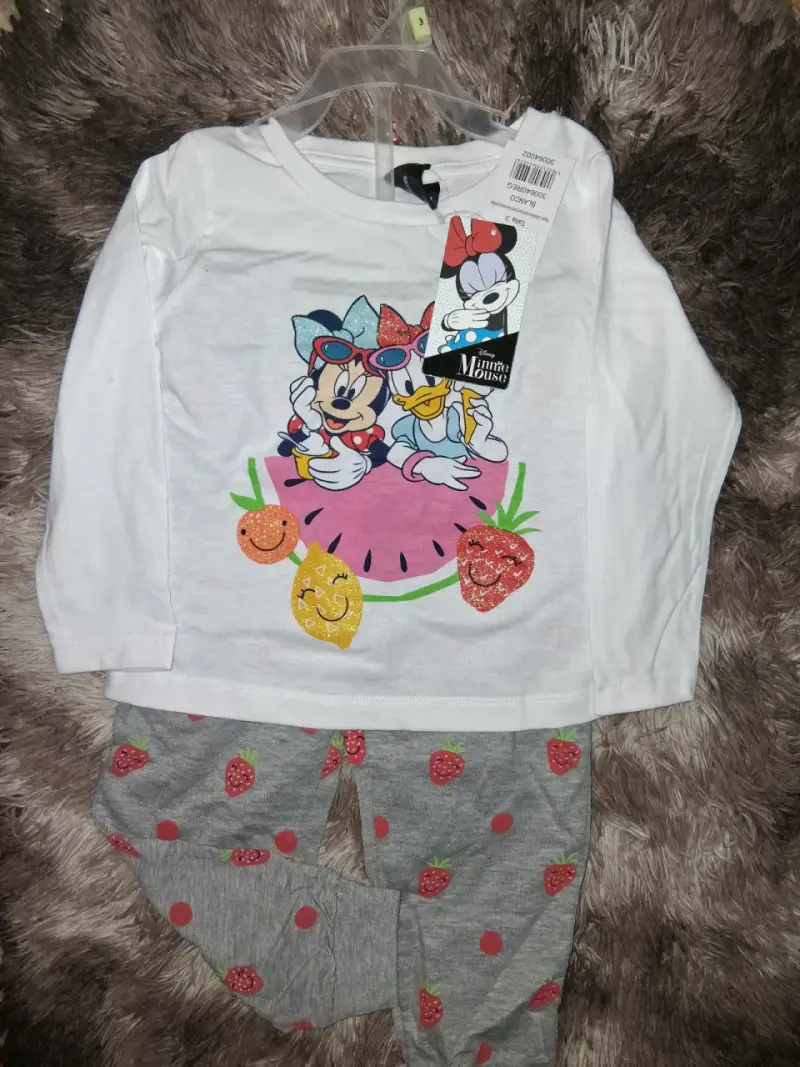 Conjunto niña Minnie Mouse nuevo - 1