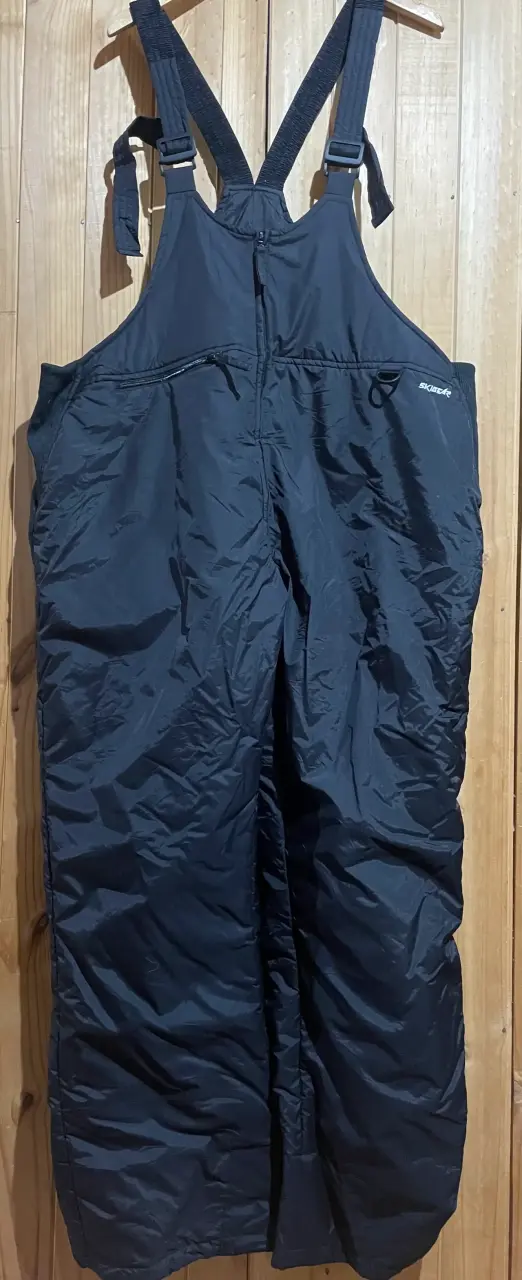 Pantalón de esquí negro con tirantes - 1