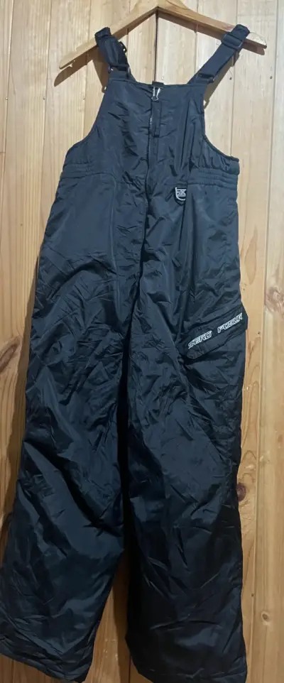 Pantalón de esquí negro con tirantes - miniatura 5