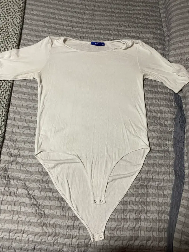 Body blanco manga 3/4
