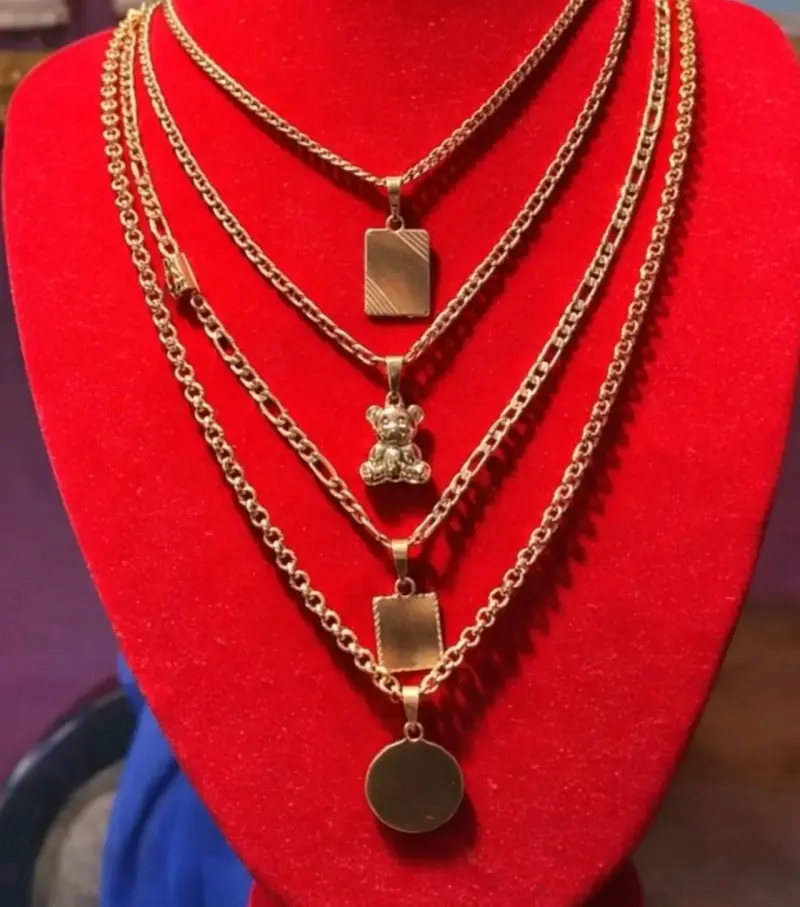 Cadenas bañadas en oro 18k la mejor calidad - 2