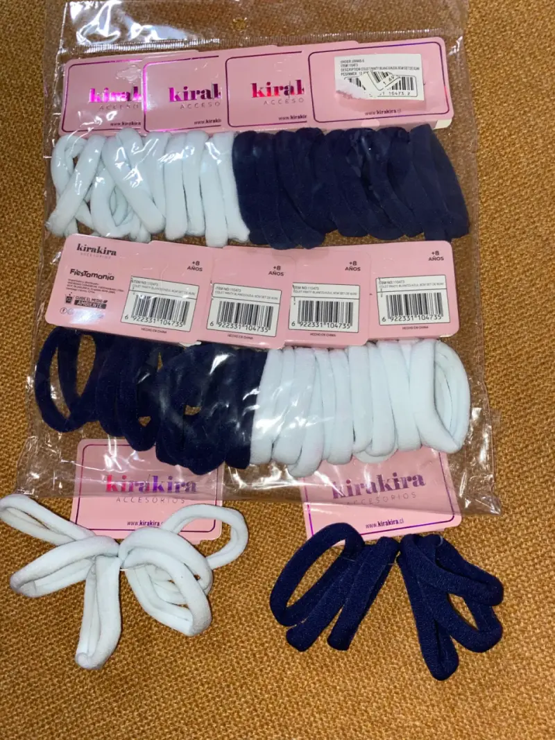 Pack collets azules y blancos