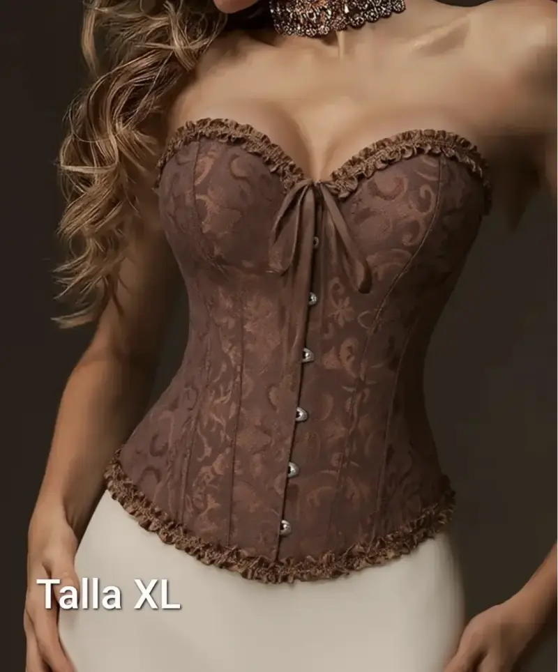 Corset marr贸n XL - Nuevo - 1