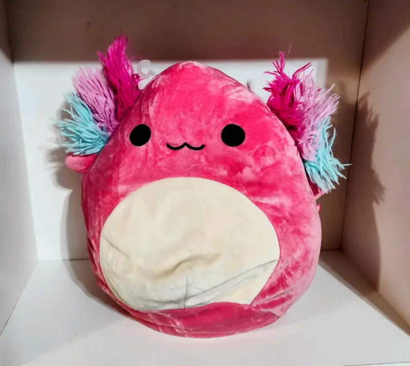 Peluche ajolote rosado grande - 1