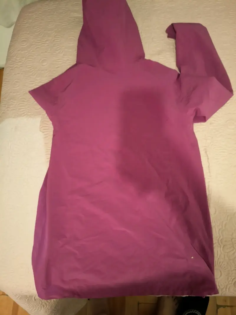 Chaqueta impermeable rosa - 3