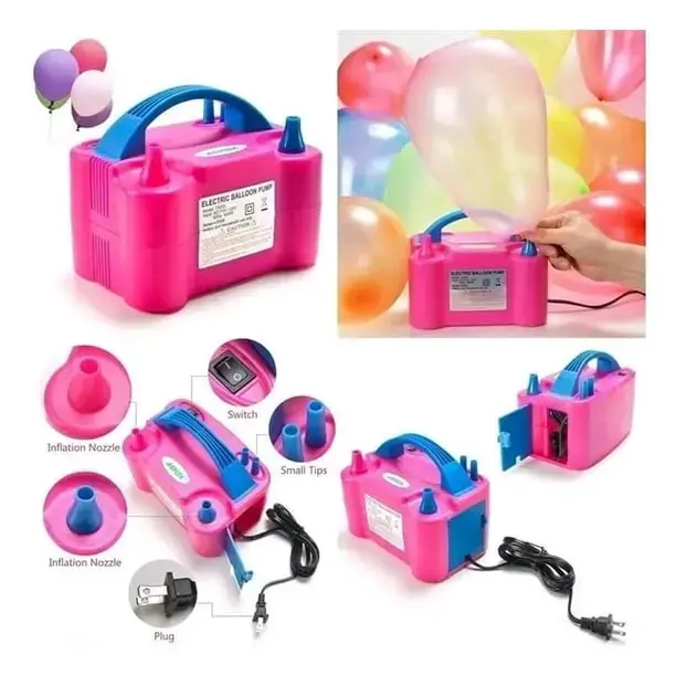 Inflador eléctrico de globos rosa - 1