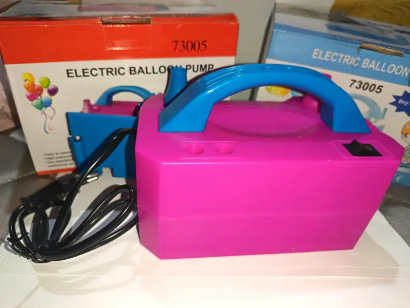 Inflador eléctrico de globos rosa - 2