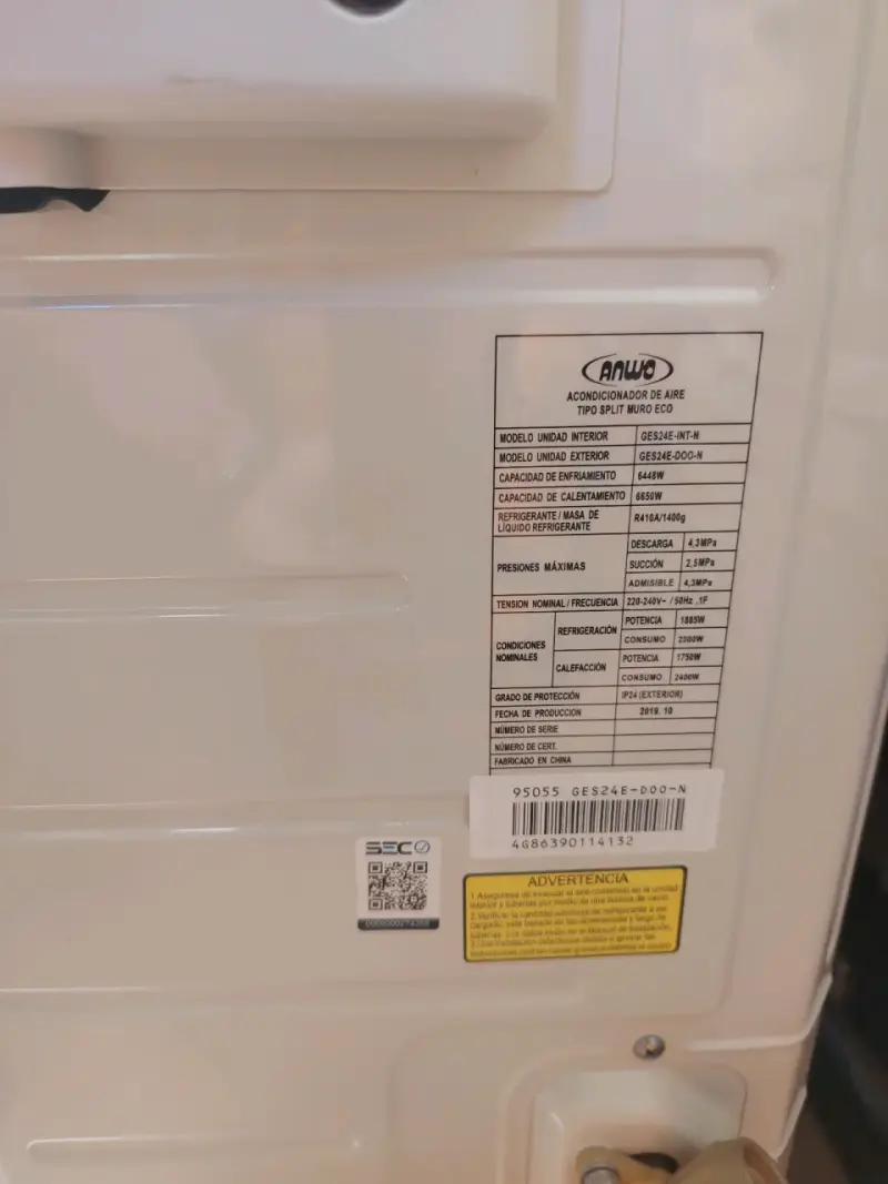 Aire acondicionado Anwo Inverter Aphro GES24ECO Nu - 5