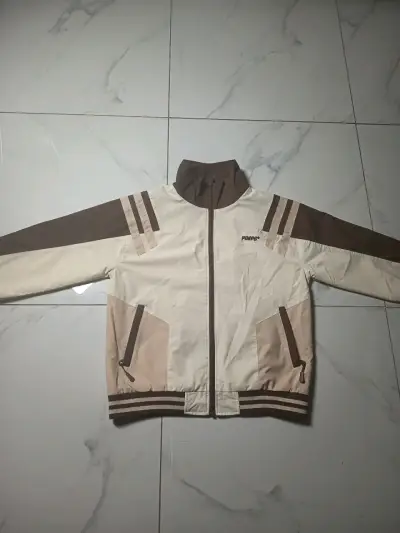 Chaqueta Pimps beige y marrón con cierre - miniatura 1