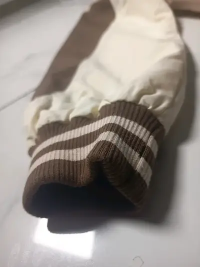 Chaqueta Pimps beige y marrón con cierre - miniatura 4
