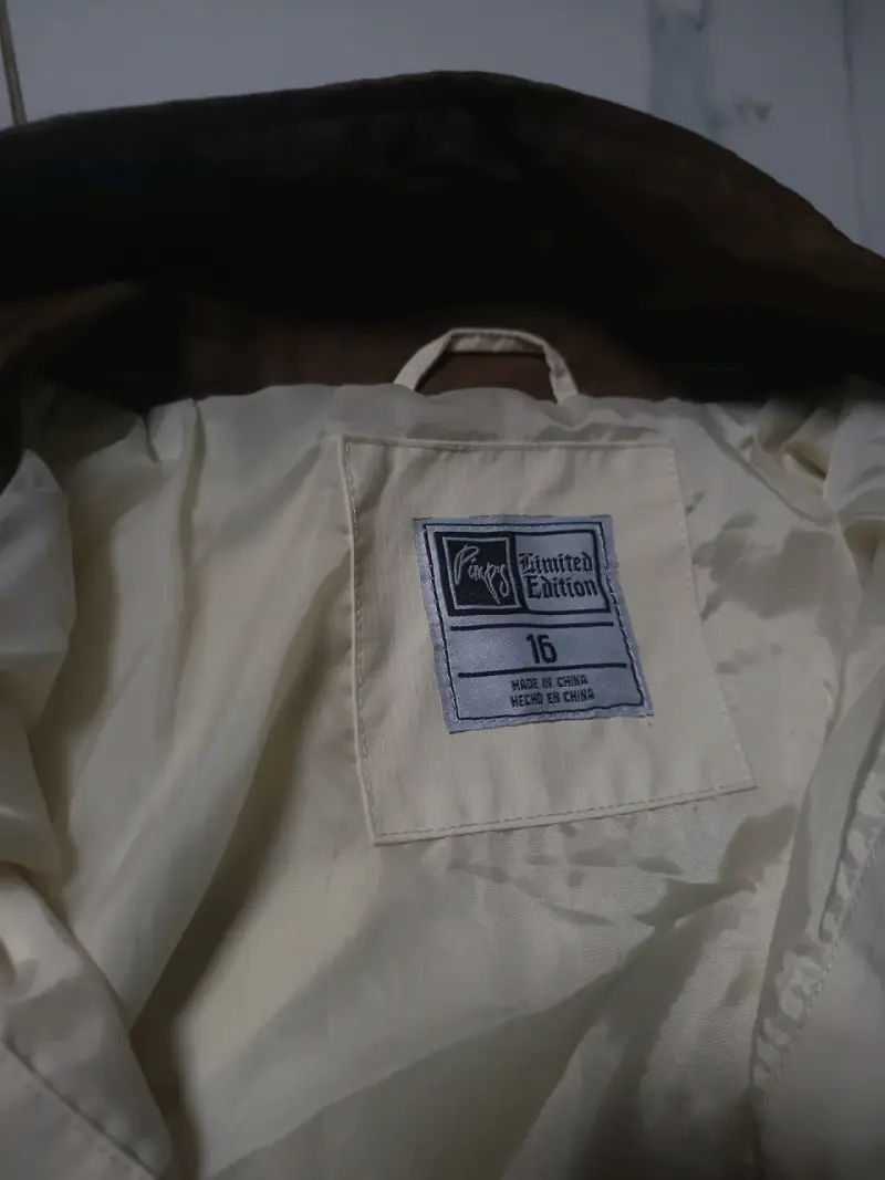 Chaqueta Pimps beige y marrón con cierre - 5