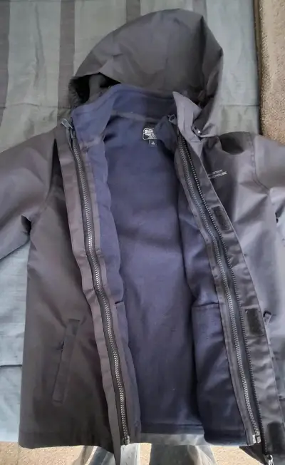 Parka impermeable gris Mountain Warehouse - miniatura 2