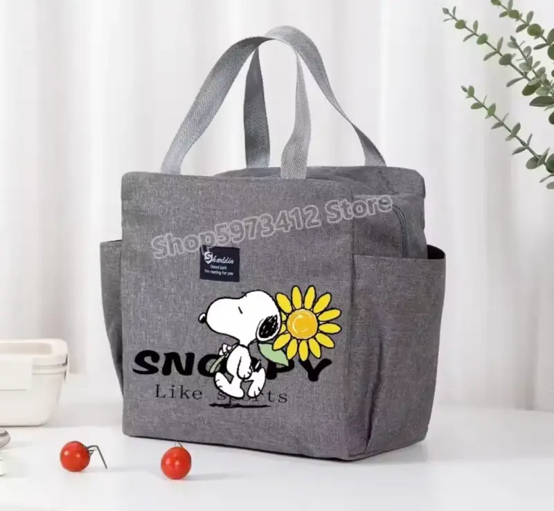 Bolso gris Snoopy - 1