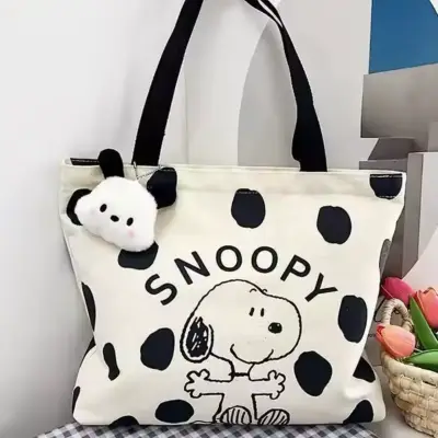 Bolso  Snoopy blanco y negro - miniatura 3