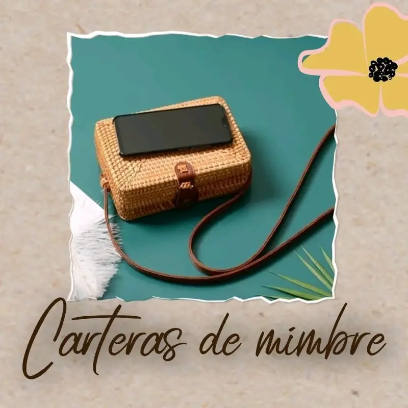 Cartera de mimbre pequeña - 1