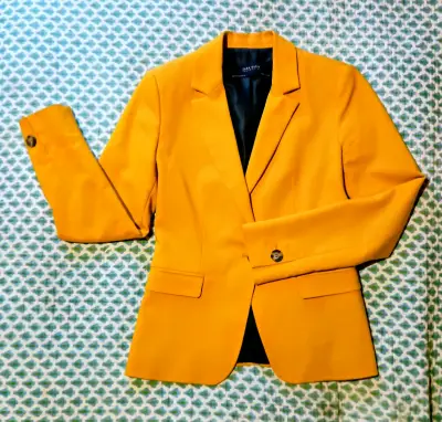 Blazer amarillo vivo para mujer - miniatura 1