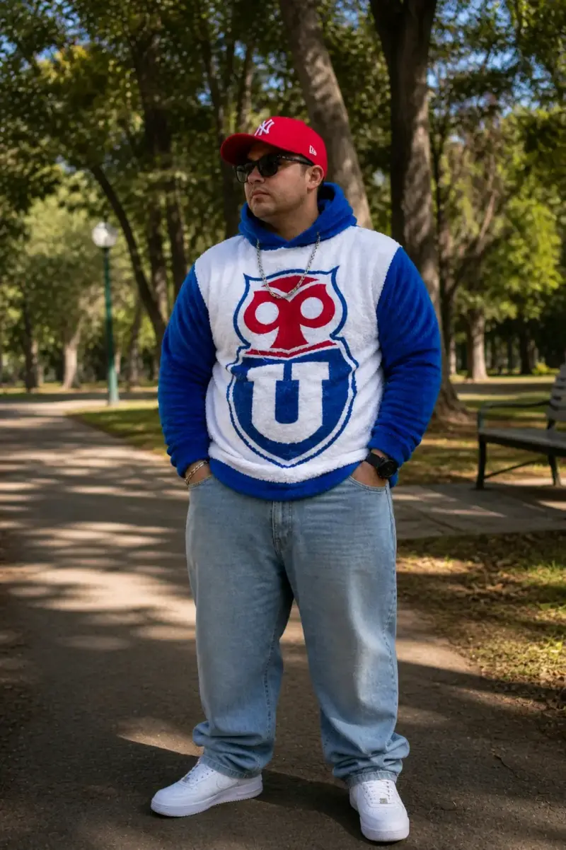 Polerón achiporrado azul equipo u de chile - 2