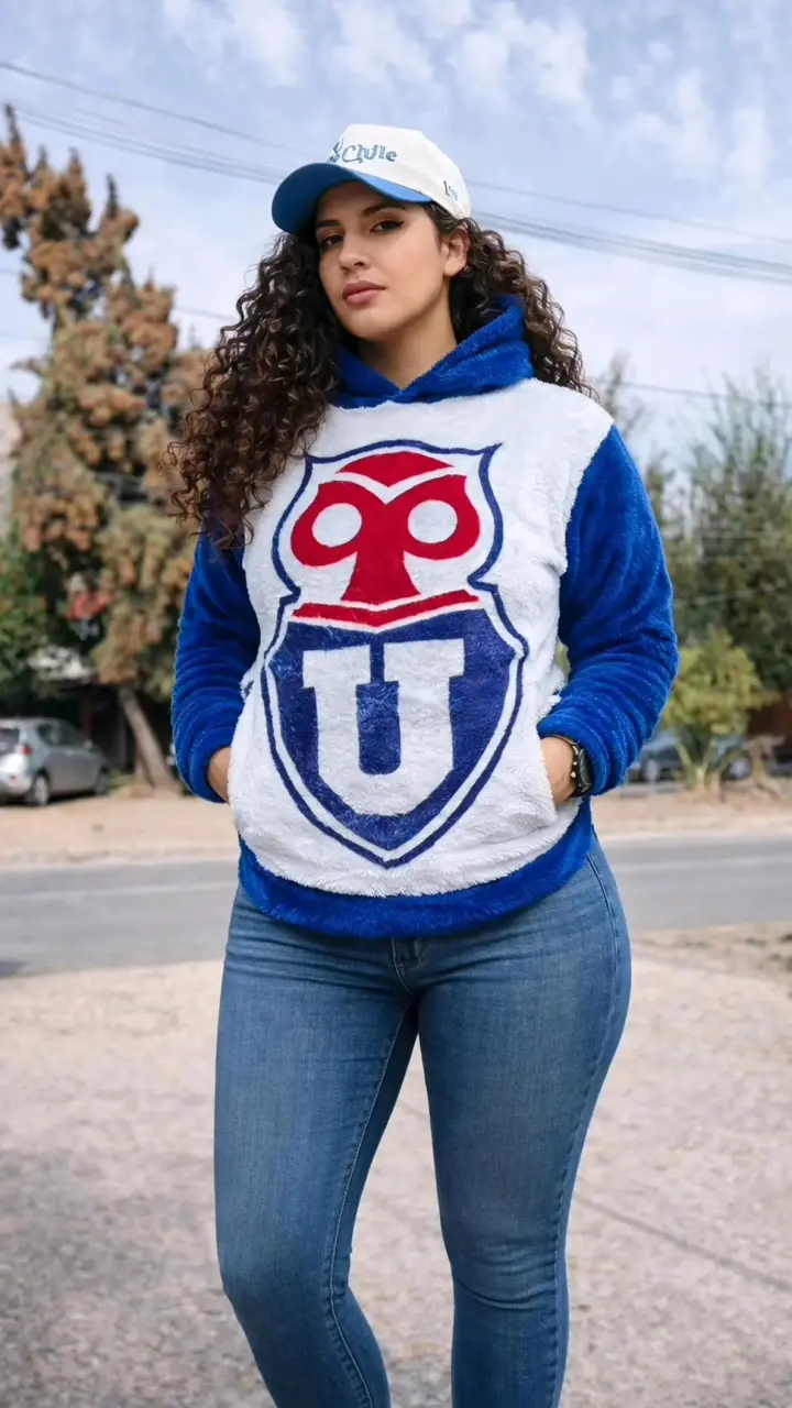Polerón achiporrado azul equipo u de chile - 3