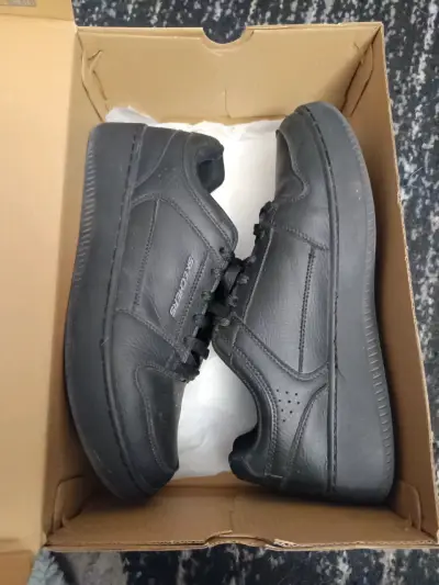 Zapatillas negras de colegio Skechers - miniatura 4
