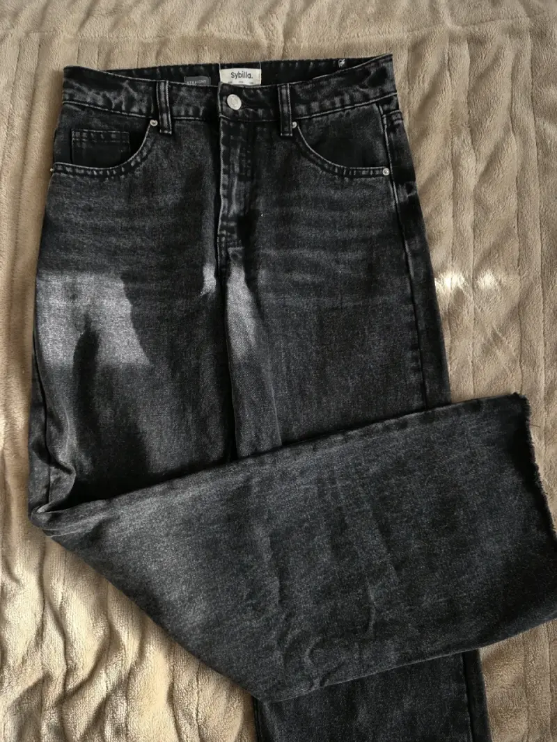Jeans negros estilo vintage - 3