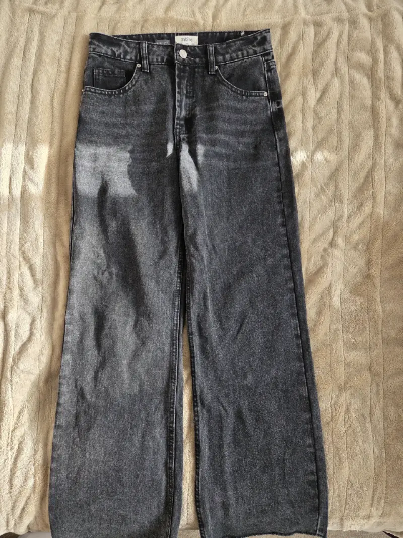 Jeans negros estilo vintage - 4