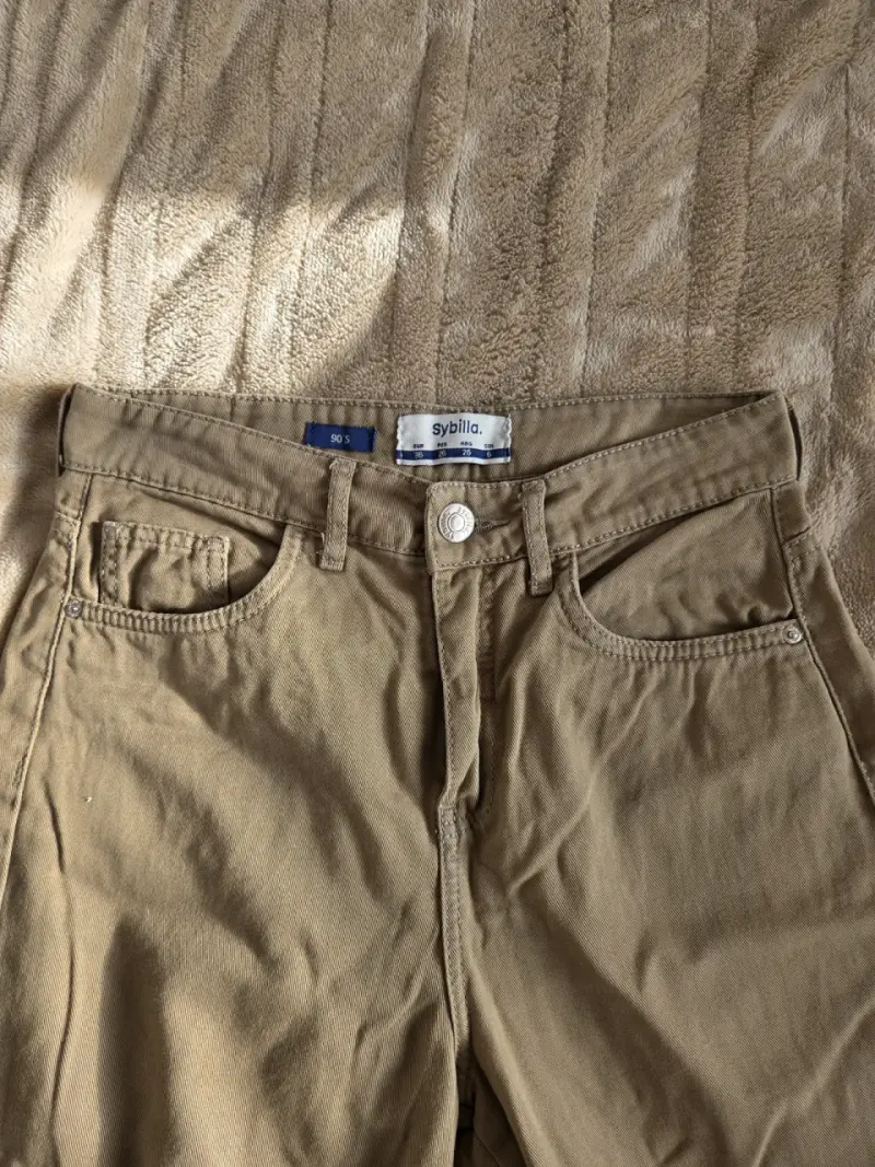 Pantalones beige Sybilla talla 36 - 1