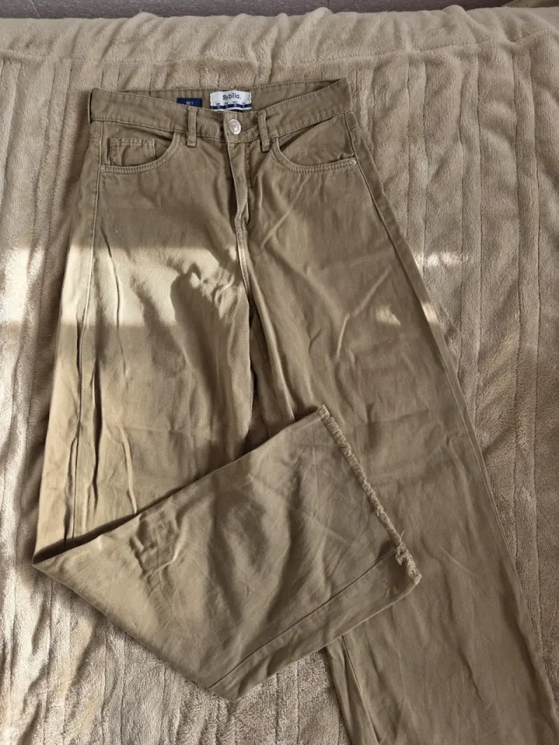 Pantalones beige Sybilla talla 36 - 3