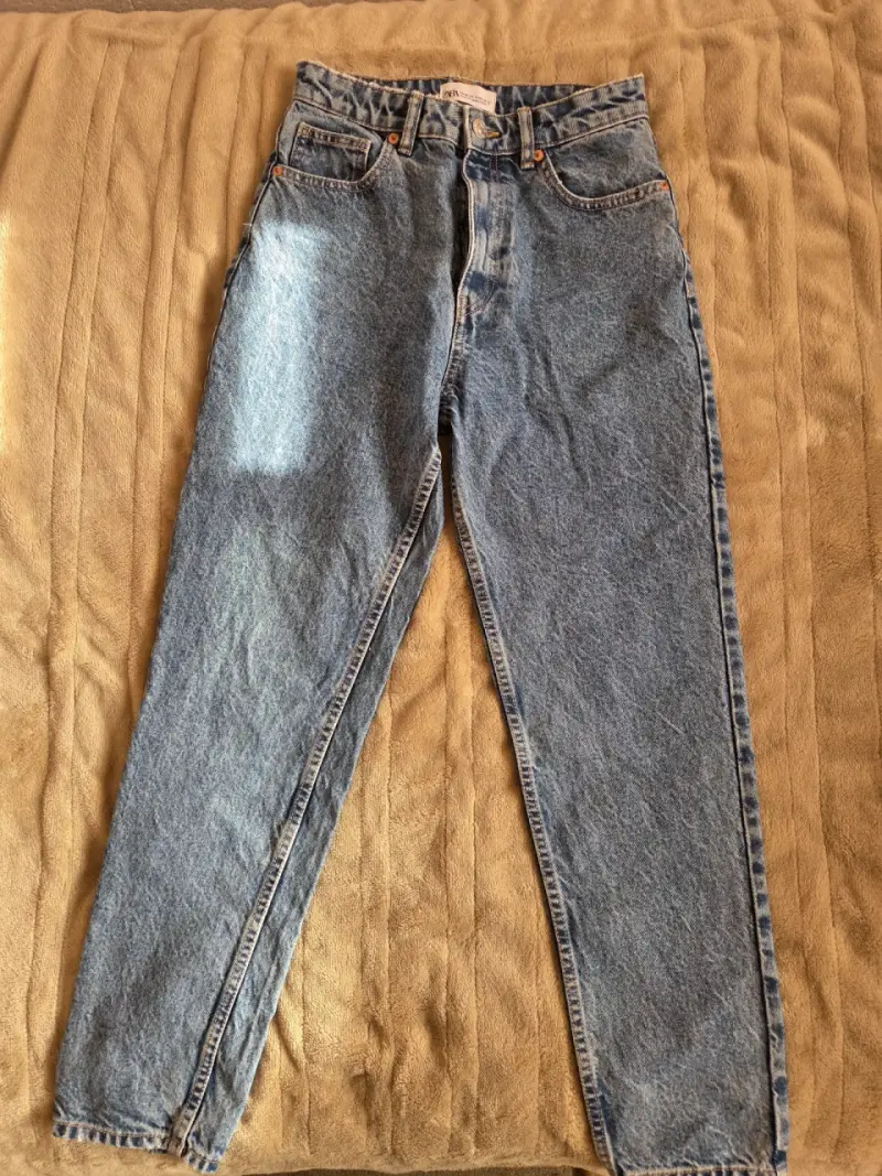 Jeans clásicos azul claro zara - 3