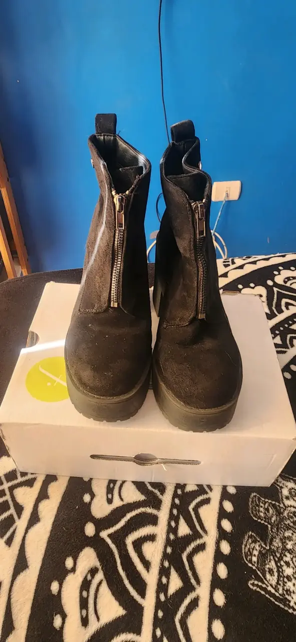 Botines negros de gamuza - 2