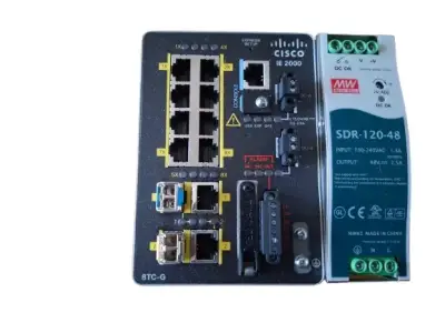 Switch industrial Cisco IE 2000 con su Fuente - miniatura 1