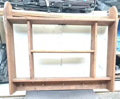 Estante de madera rústico - miniatura 1