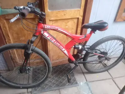 Bicicleta montaña roja Aro 26 - miniatura 2