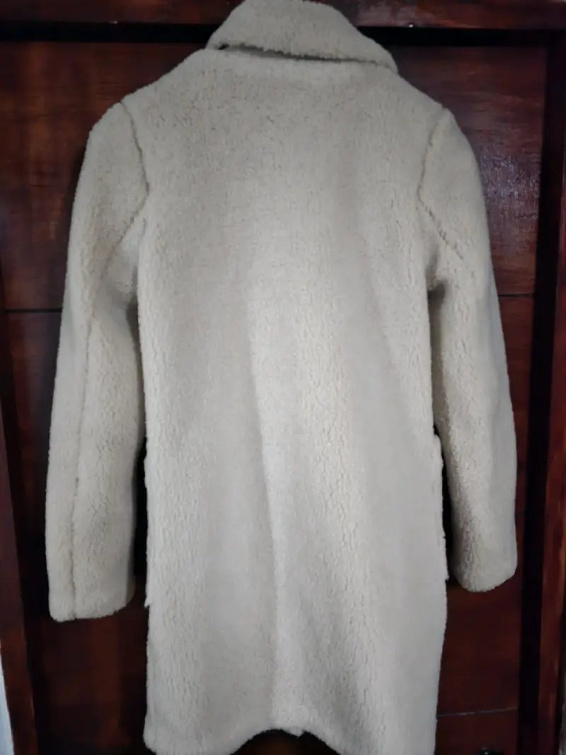 Abrigo de chiporro beige - 2