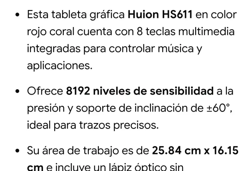 Tableta gráfica Huion HS611 - 4