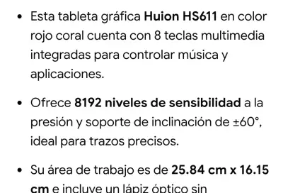Tableta gráfica Huion HS611 - miniatura 4