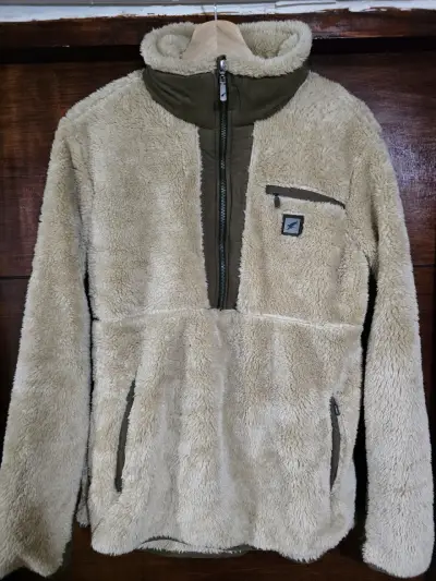 Polar de Hombre beige con cierre - miniatura 1