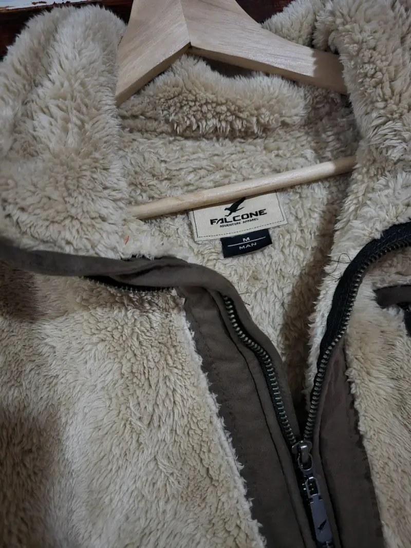 Polar de Hombre beige con cierre - 2