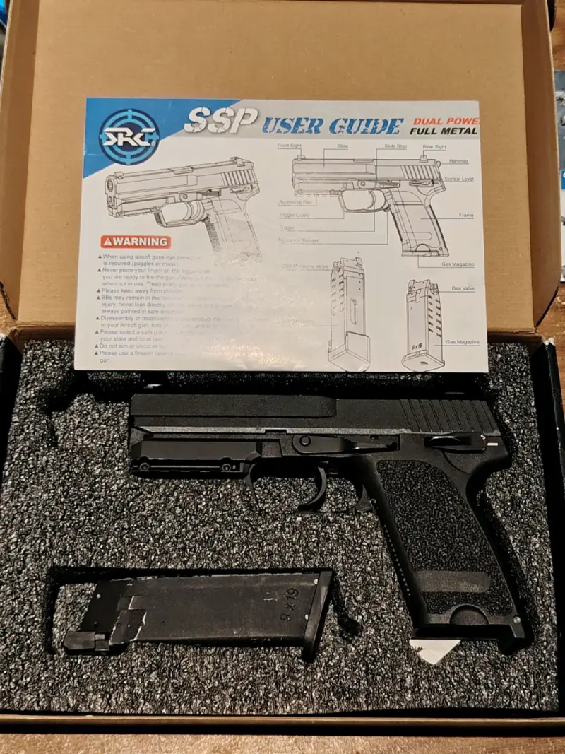Réplica de airsoft metálica SSP SRC - 1