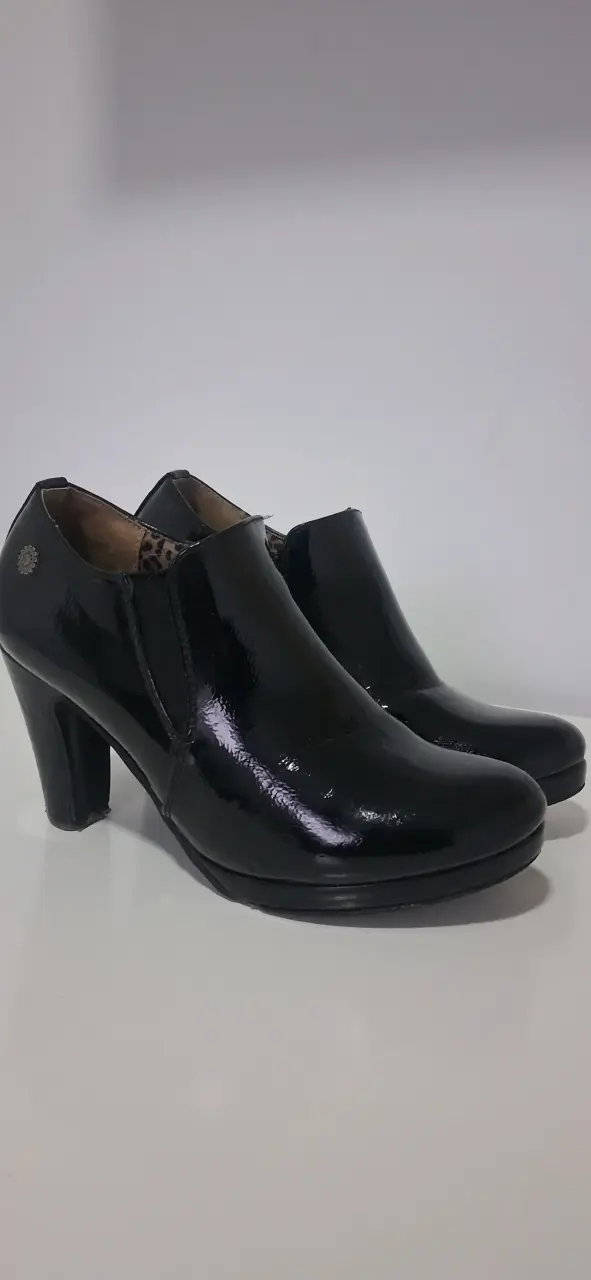 Botines azules con taco - 2