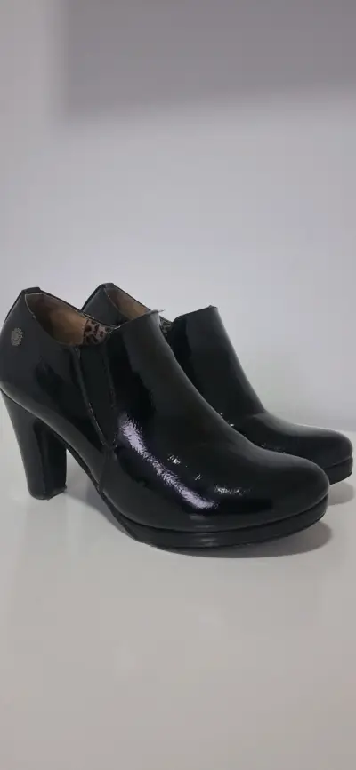 Botines azules con taco - miniatura 2
