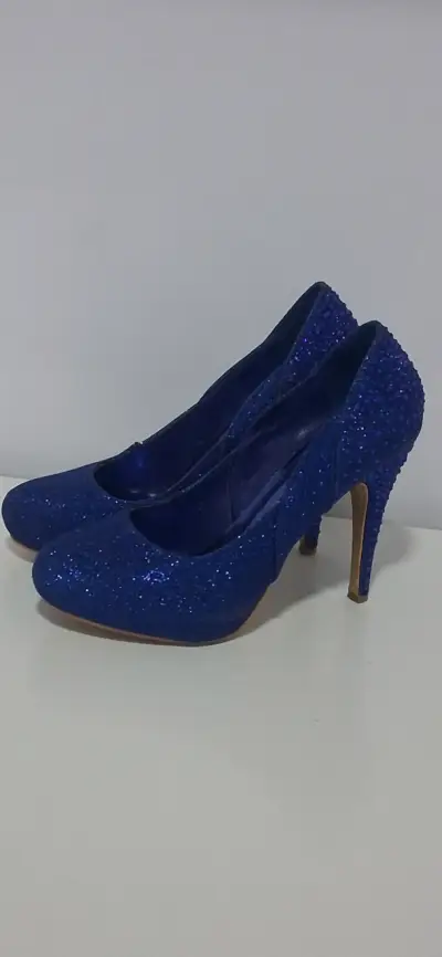 Botines azules con taco - miniatura 5
