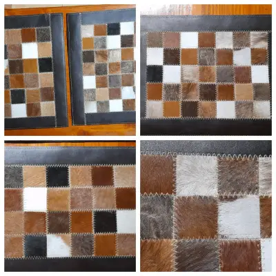 Individuales 100% cuero patchwork - miniatura 1