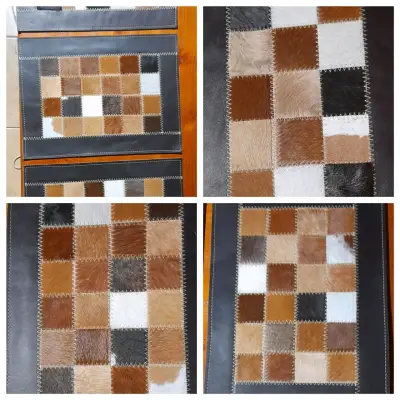 Individuales 100% cuero patchwork - miniatura 2