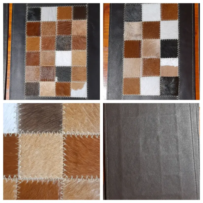 Individuales 100% cuero patchwork - 3