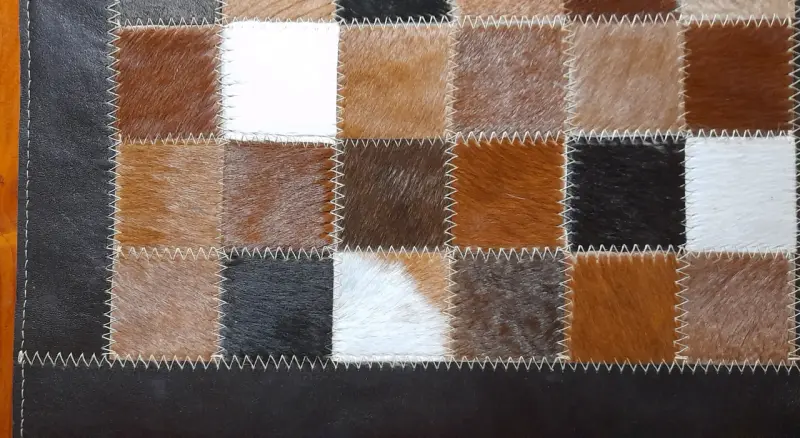 Individuales 100% cuero patchwork - 4