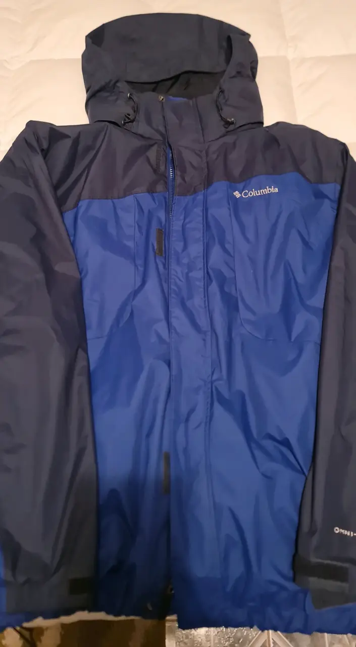 Chaqueta azul Columbia impermeable - 1